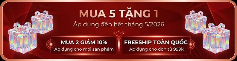 Khuyến mãi MUA 5 TẶNG 1